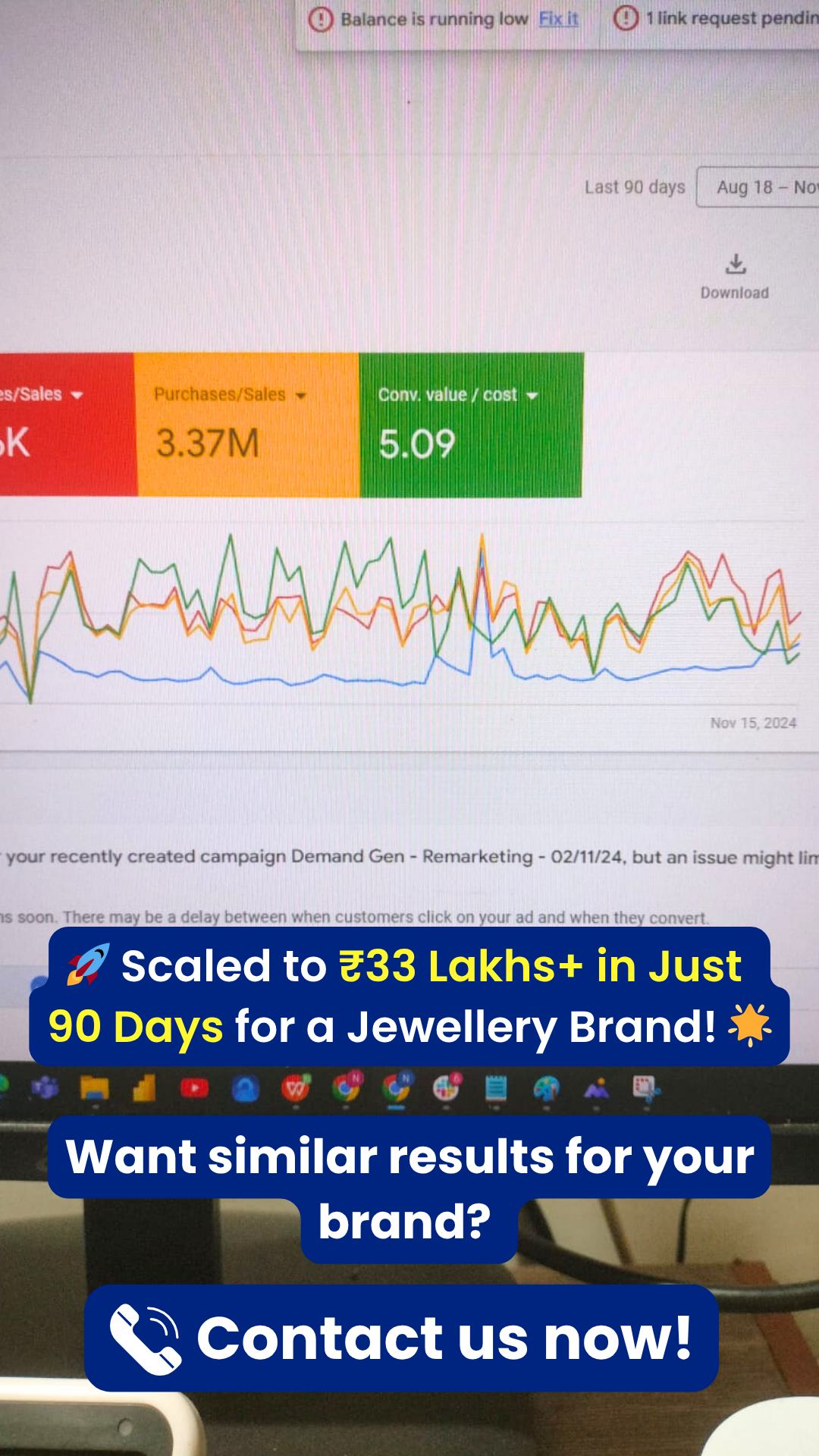Jewellery brand scaled to 33 lakh in 90 days